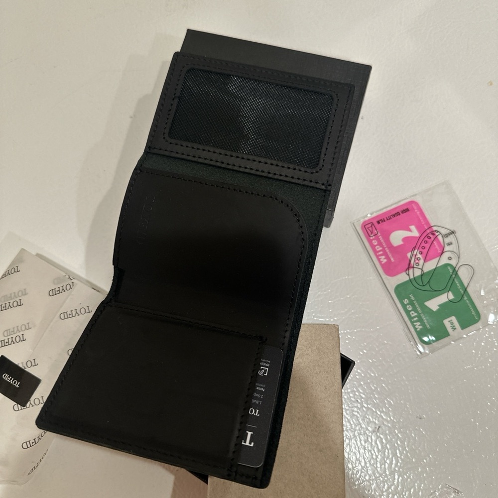 Tumi Black Leather Card Holder